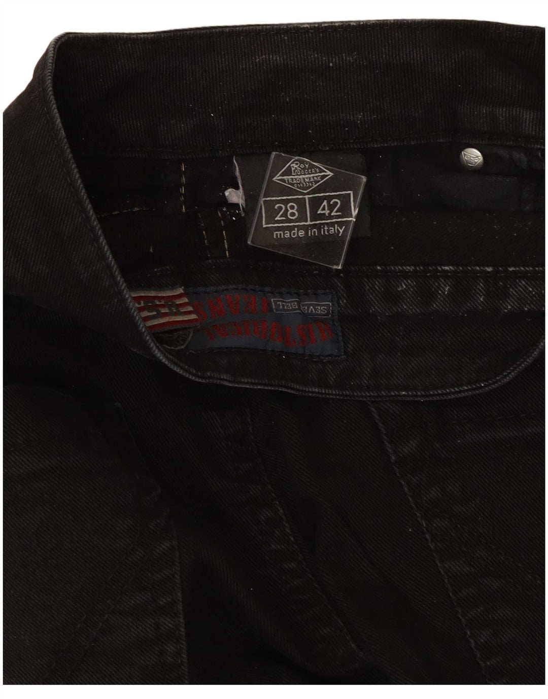 Roy Rogers Womens Seven Bell Slim Jeans W28 L33 Black
