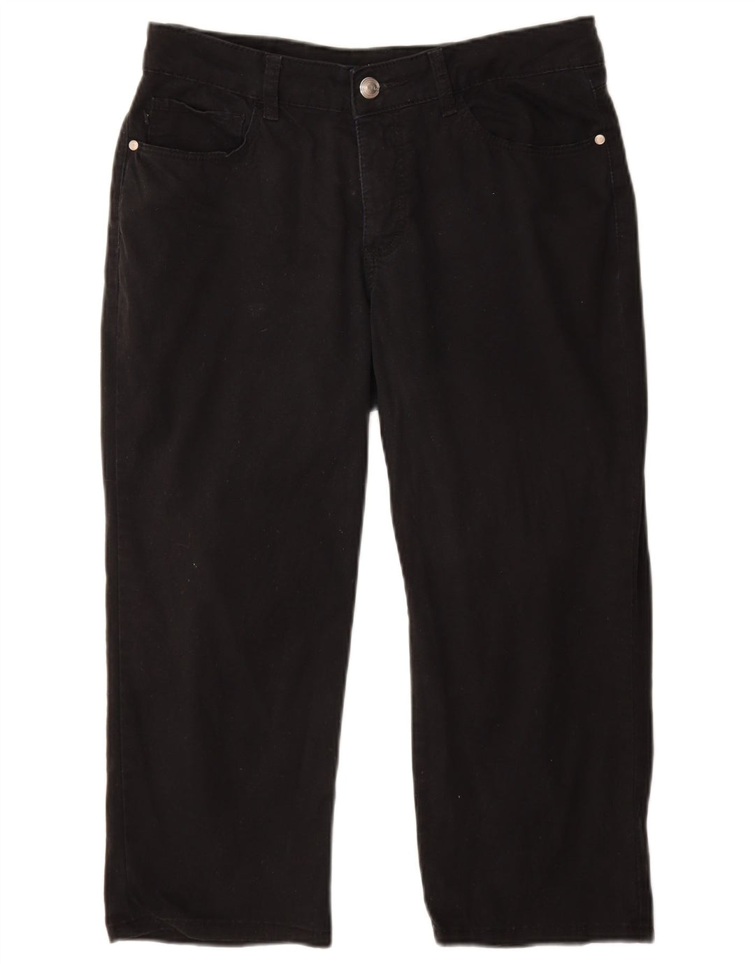 LEE Womens Classic Fit Capri Trousers W32 L22 Black