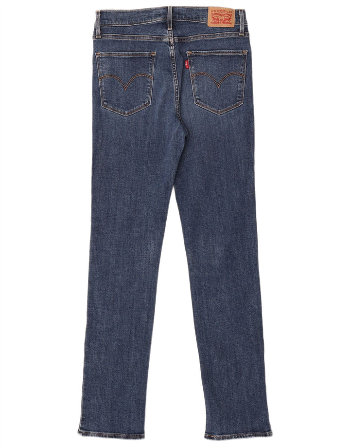 Levi's Womens 724 High Rise Straight Jeans W29 L32 Blue Cotton