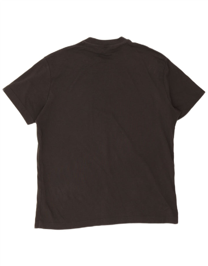 Massimo Dutti Mens T-Shirt Top Large Grey Cotton