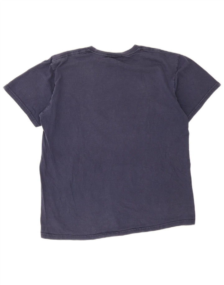 Nike Mens T-Shirt Top Medium Navy Blue Cotton