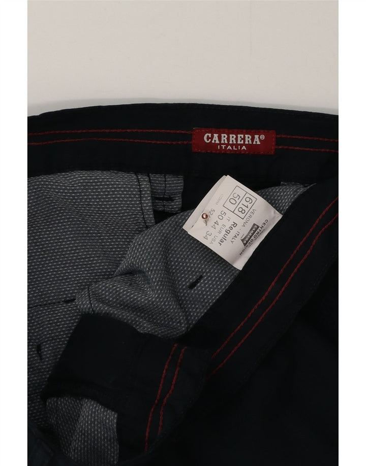 CARRERA Mens 618 Cargo Shorts IT 50 Large W34  Navy Blue Cotton