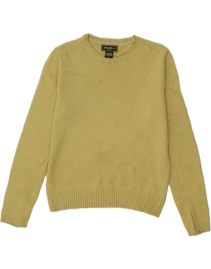 EDDIE BAUER Womens Boat Neck Jumper Sweater Medium Green Cotton Vintage Eddie Bauer and Second-Hand Eddie Bauer from Messina Hembry 