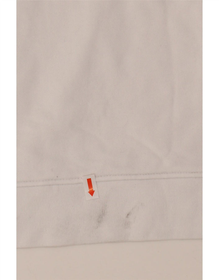 LEVI'S Womens Oversized Graphic Sweatshirt Jumper UK 16 Large White Cotton