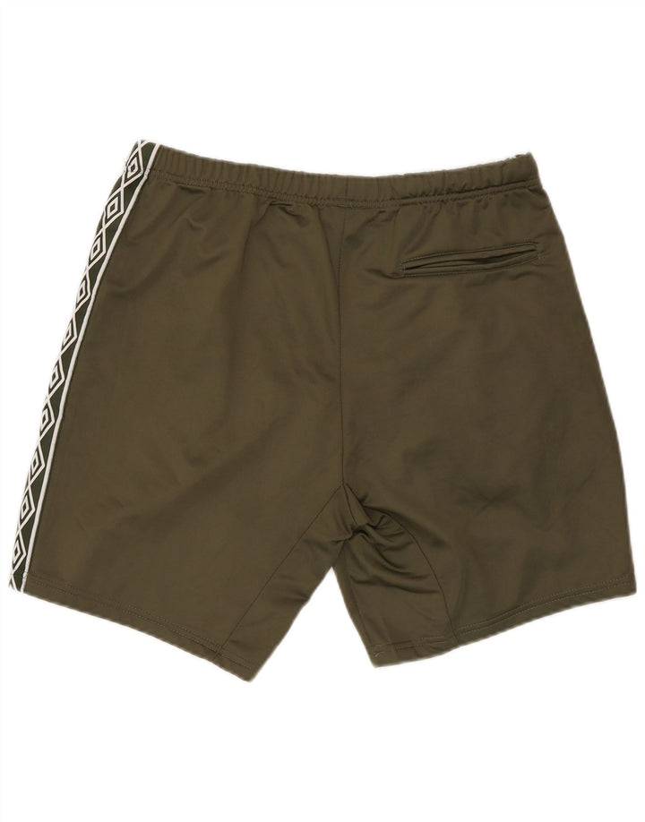 Umbro Mens Graphic Sport Shorts Large  Khaki Polyester