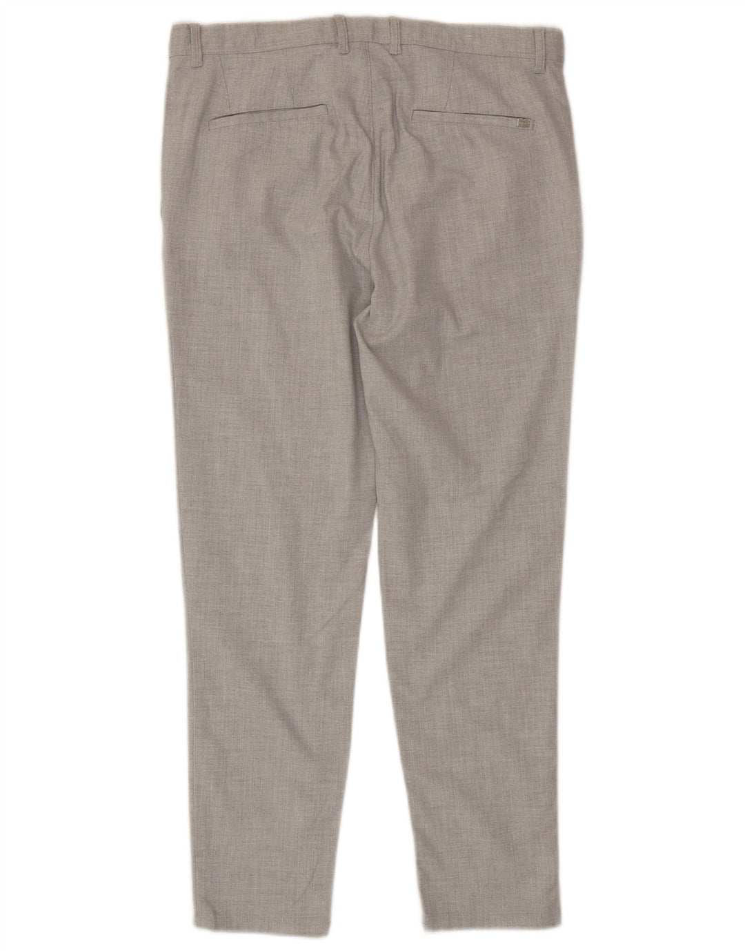 Zara Mens Slim Fit Chino Trousers EU 40 Medium W31 L29 Grey Polyester