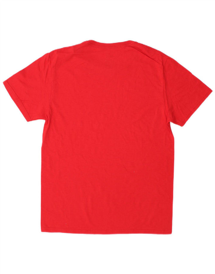 RUSSELL ATHLETIC Mens T-Shirt Top Medium Red Cotton