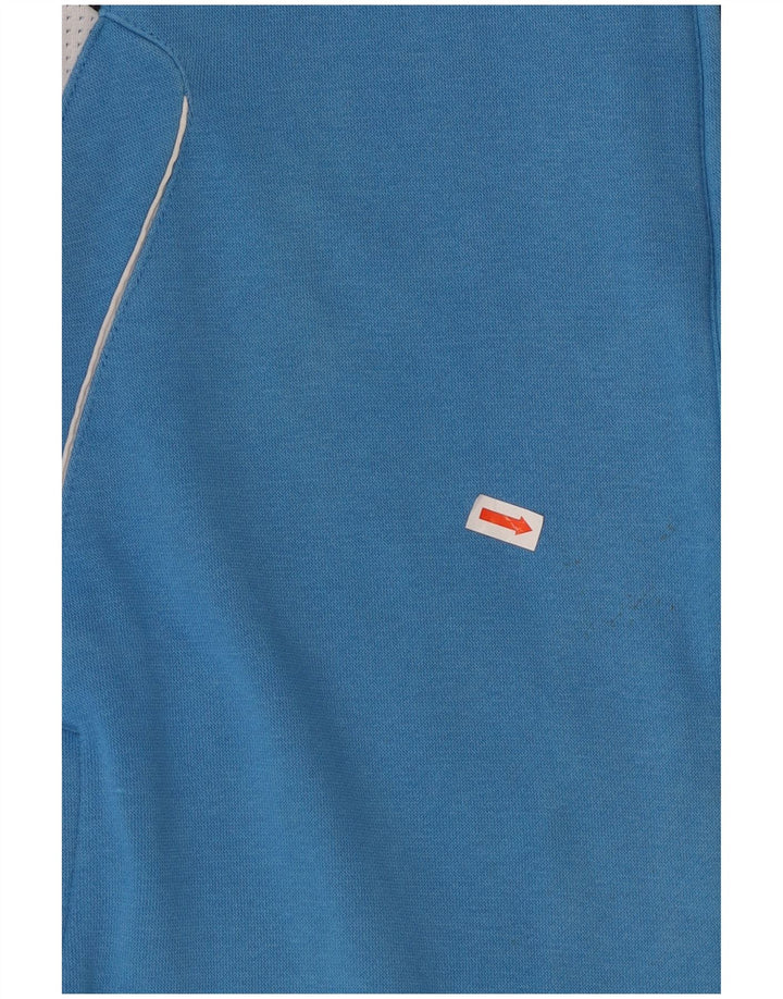 ADIDAS Mens Tracksuit Top Jacket UK 40/42 Medium Blue Colourblock Cotton