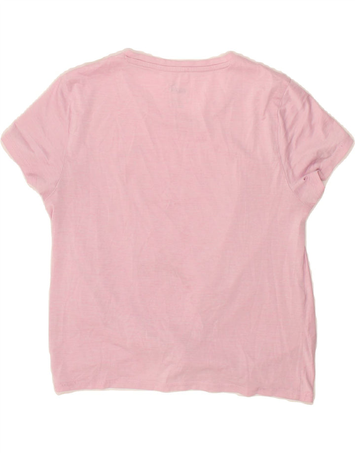 PUMA Womens Front Tie T-Shirt Top UK 10 Small Pink Vintage Puma and Second-Hand Puma from Messina Hembry 