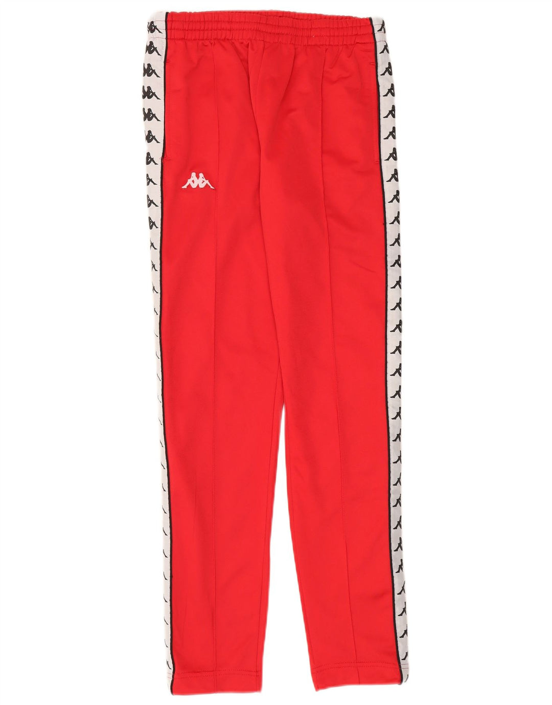 Kappa Mens Graphic Tracksuit Trousers Small  Red Colourblock Polyester