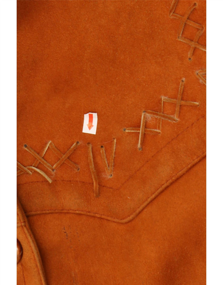 Vintage Womens Oversized Shearling Coat UK 18 XL Brown