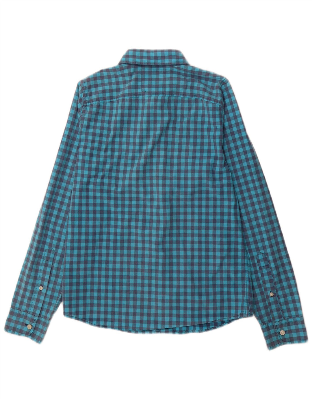 HOLLISTER Mens Shirt Medium Blue Gingham Cotton