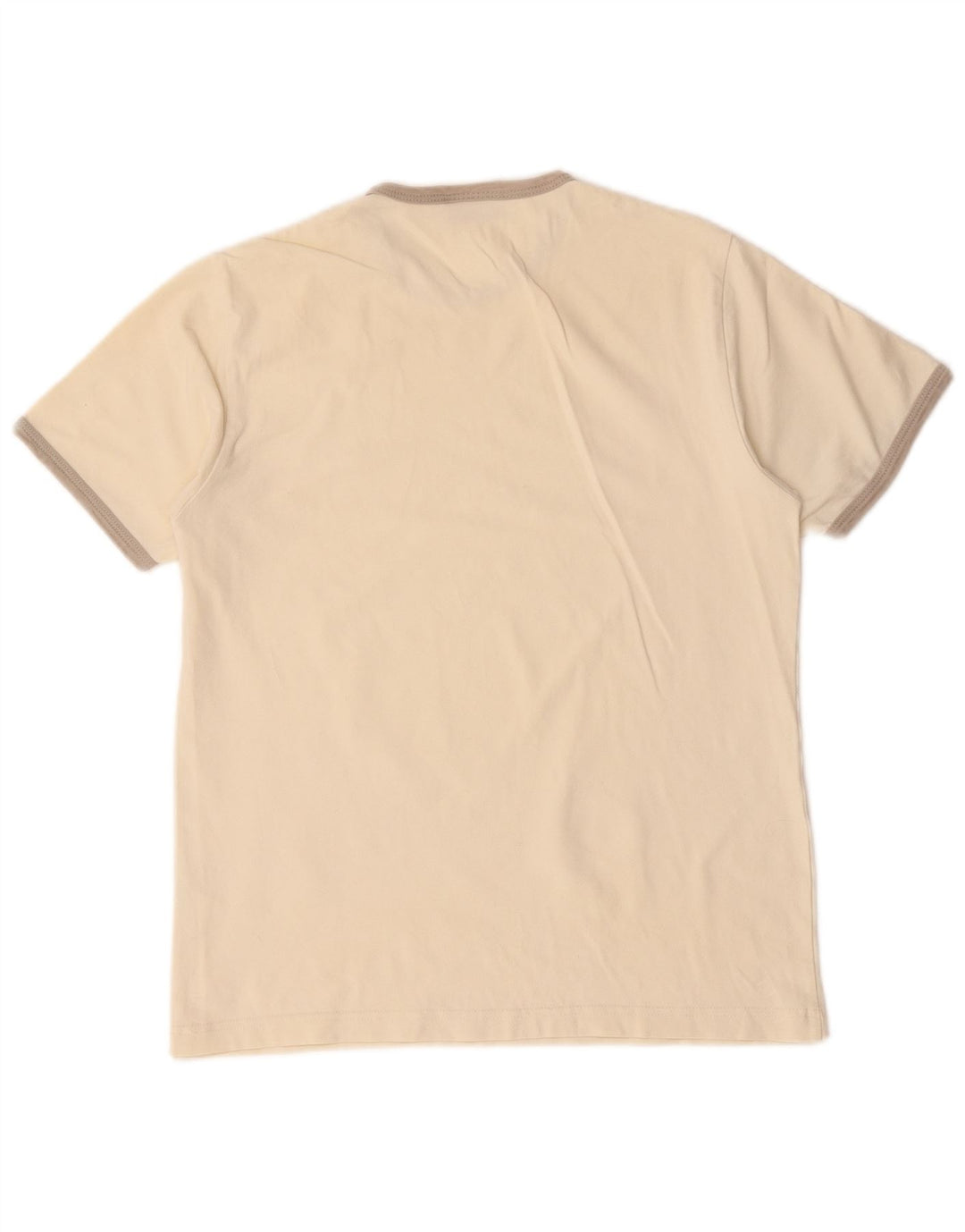 Replay Womens T-Shirt Top UK 12 Medium Off White
