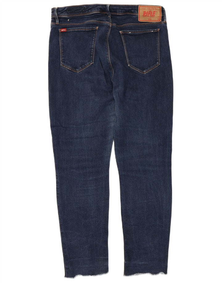 Rifle Womens Slim Jeans W32 L25 Blue Cotton