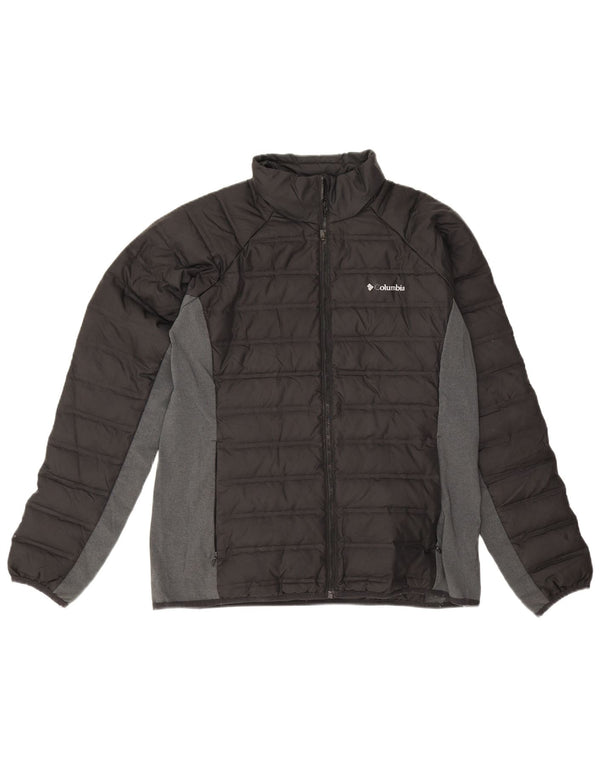 Columbia Mens Padded Jacket UK 40 Large Black Colourblock Polyester