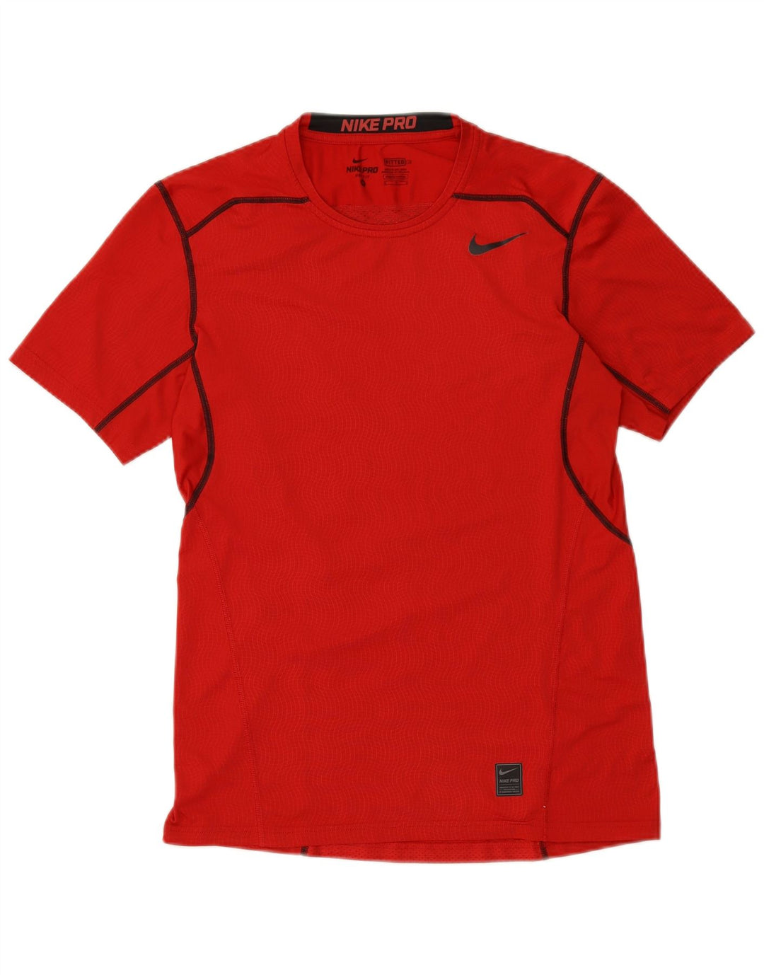 NIKE Mens Dri Fit Graphic T-Shirt Top Medium Red Polyester