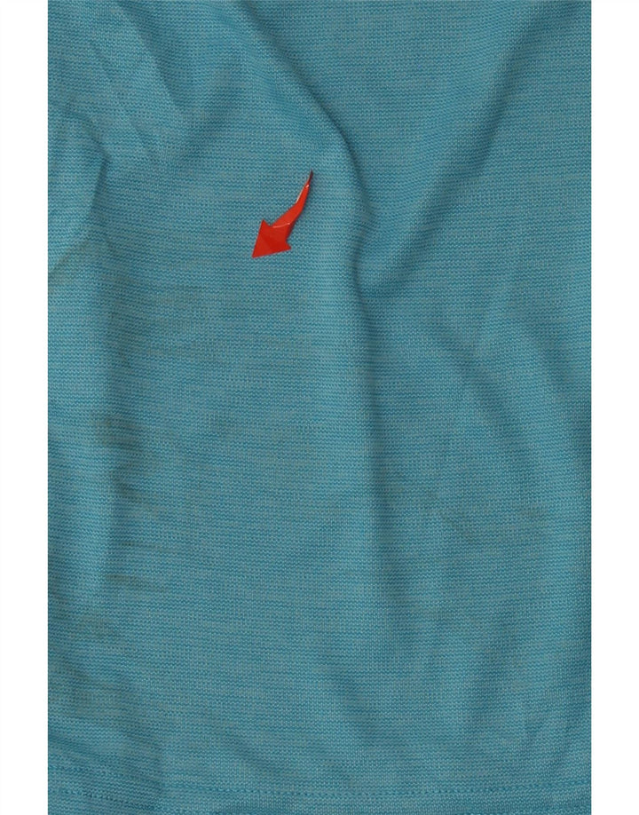 UNDER ARMOUR Mens Top Long Sleeve Large Blue Colourblock Polyester