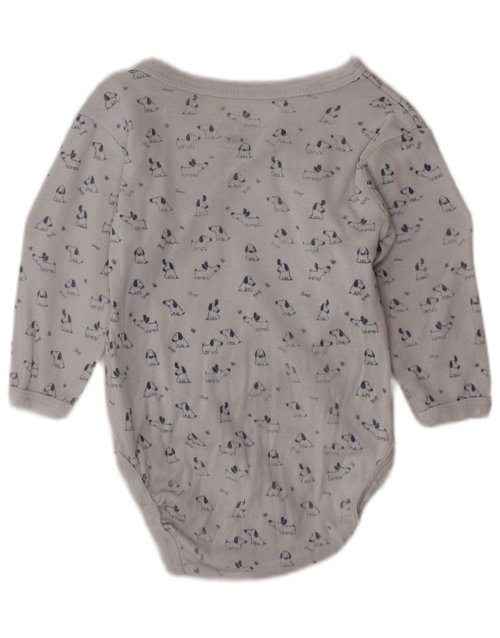 VINTAGE Baby Boys Graphic Bodysuit 0-3 Months White