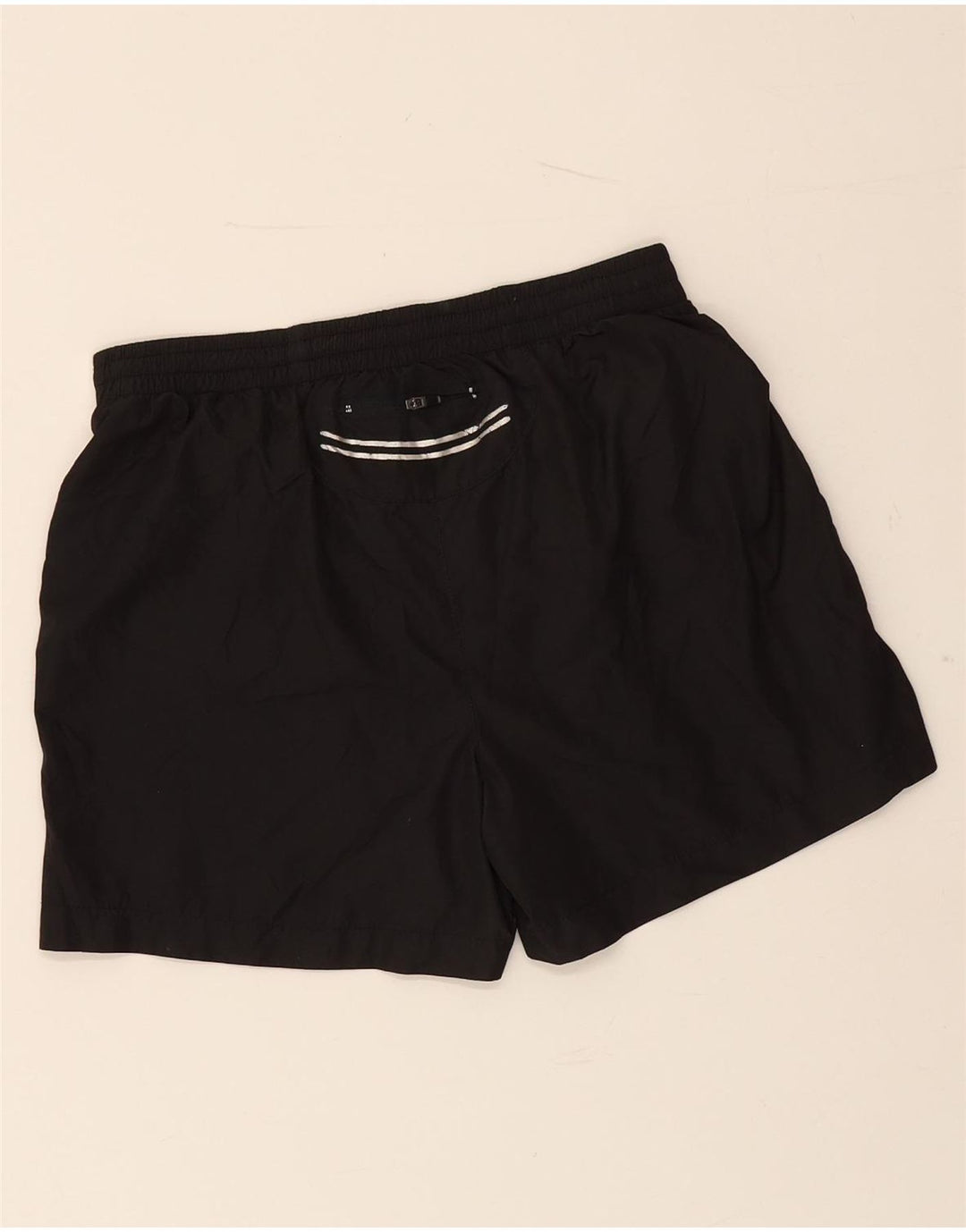 ASICS Womens Sport Shorts UK 10 Small  Black Camouflage Polyester