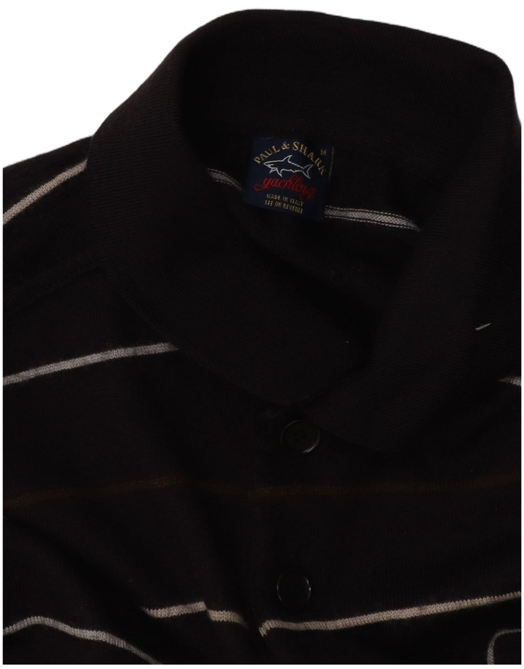 PAUL & SHARK Mens Yachting Polo Neck Jumper Sweater Medium Navy Blue