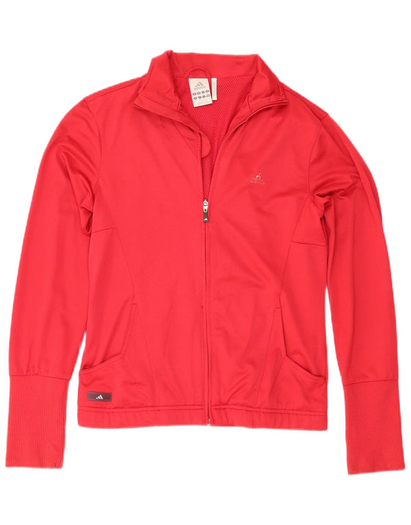 Adidas Womens Clima 365 Tracksuit Top Jacket UK 12 Medium  Red Polyester