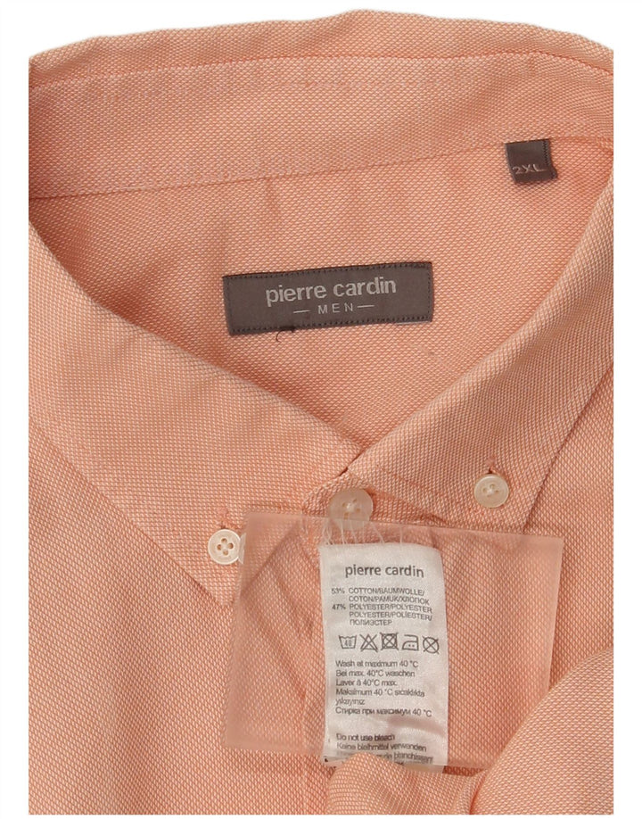 Pierre Cardin Mens Shirt 2XL Pink Cotton