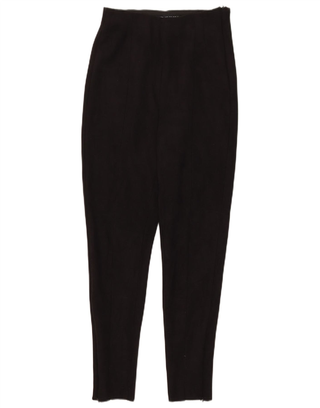 Zara Womens Slim Cropped Trousers Medium W28 L26 Black