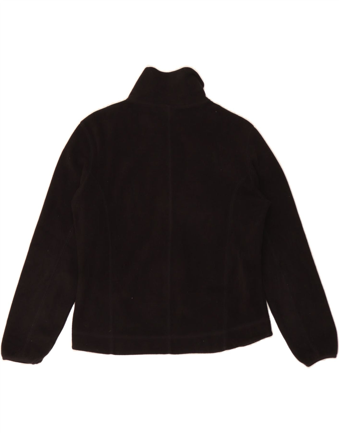 ASICS Womens Fleece Jacket UK 14 Medium Black Polyester Vintage Asics and Second-Hand Asics from Messina Hembry 