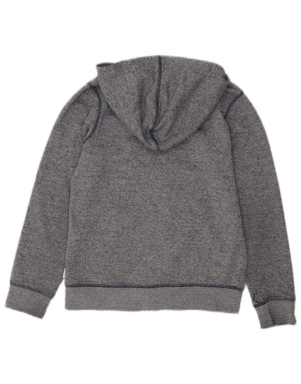 CONVERSE Boys All Star Zip Hoodie Sweater 5-6 Years Blue Flecked Cotton