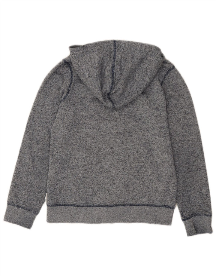 CONVERSE Boys All Star Zip Hoodie Sweater 5-6 Years Blue Flecked Cotton