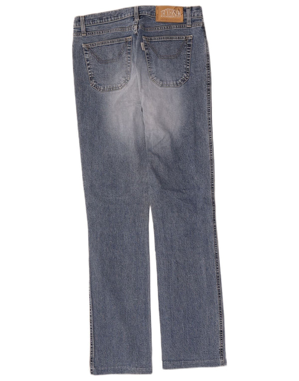 Jeckerson Womens Straight Jeans W30 L31 Blue Cotton