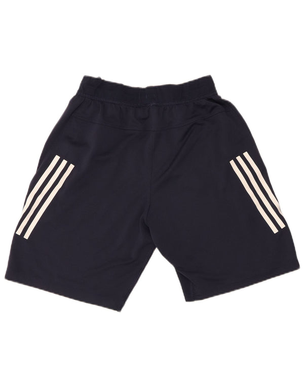 Adidas Boys Sport Shorts 7-8 Years  Navy Blue Polyester