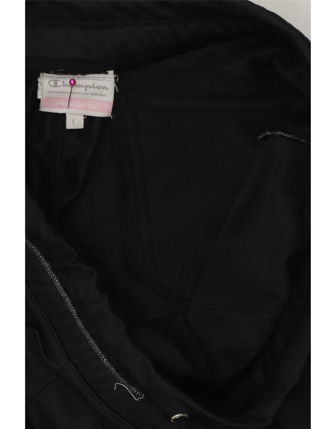 Champion Womens Tracksuit Trousers UK 14 Large Black Polyester