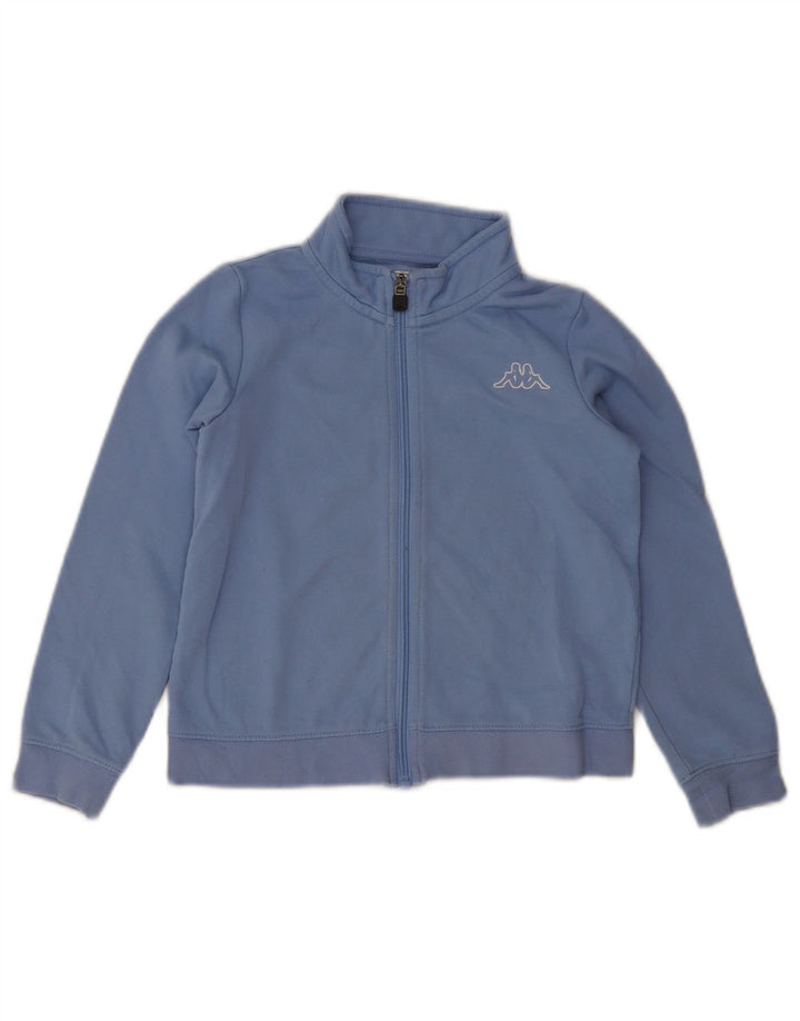 KAPPA Girls Tracksuit Top Jacket 7-8 Years Blue