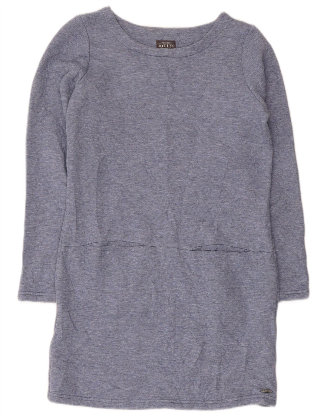 Joules Womens Long Sleeve Shift Dress UK 8 Small Blue Polyester