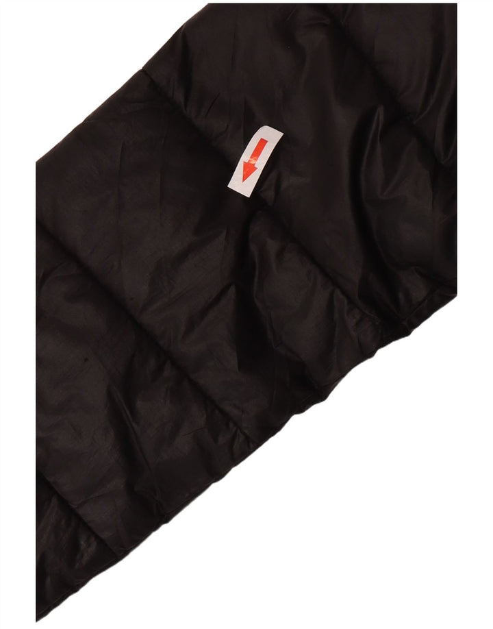 Champion Boys Hooded Padded Jacket 9-10 Years Medium Black Polyester