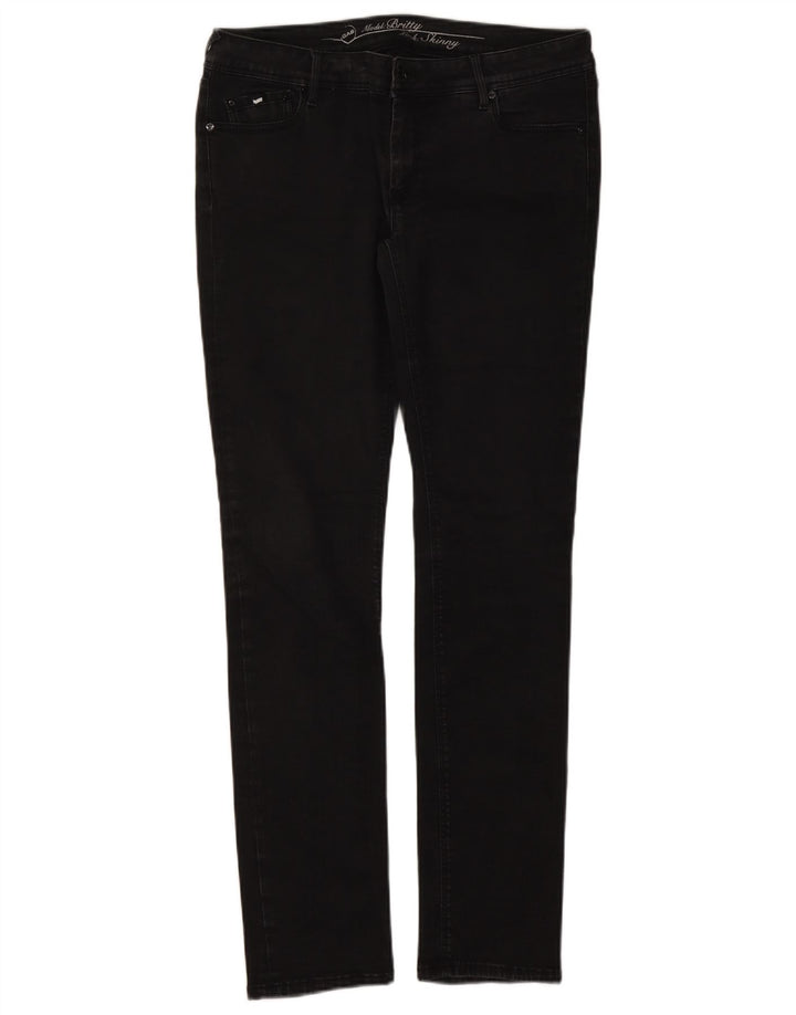 Gas Womens Slim Jeans W34 L32 Black