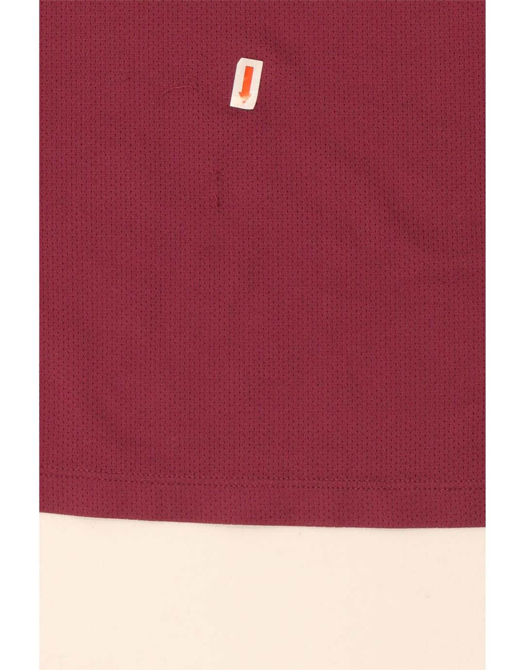 NIKE Womens Dri Fit T-Shirt Top UK 14 Large Burgundy Geometric Polyester