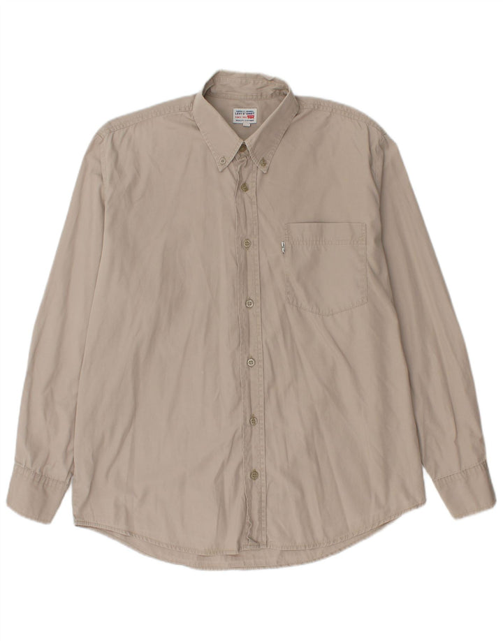 Levi's Mens Shirt Medium Grey Cotton