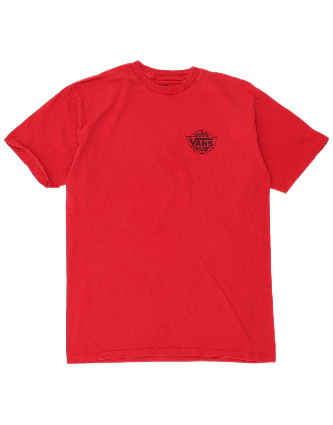 VANS Mens Graphic T-Shirt Top Medium Red Cotton