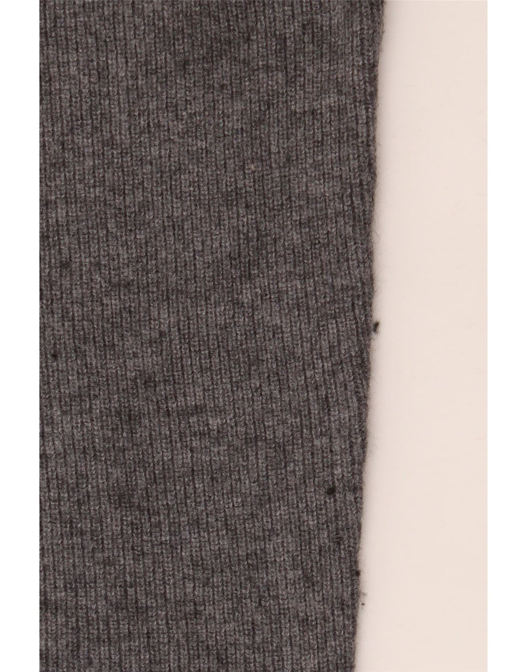 Massimo Dutti Mens Polo Neck Jumper Sweater Medium Grey Wool