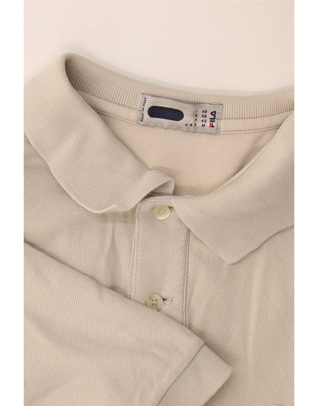 Fila Mens Polo Shirt IT 50 Medium Grey