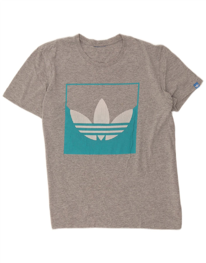 Adidas Mens Graphic T-Shirt Top Medium Grey