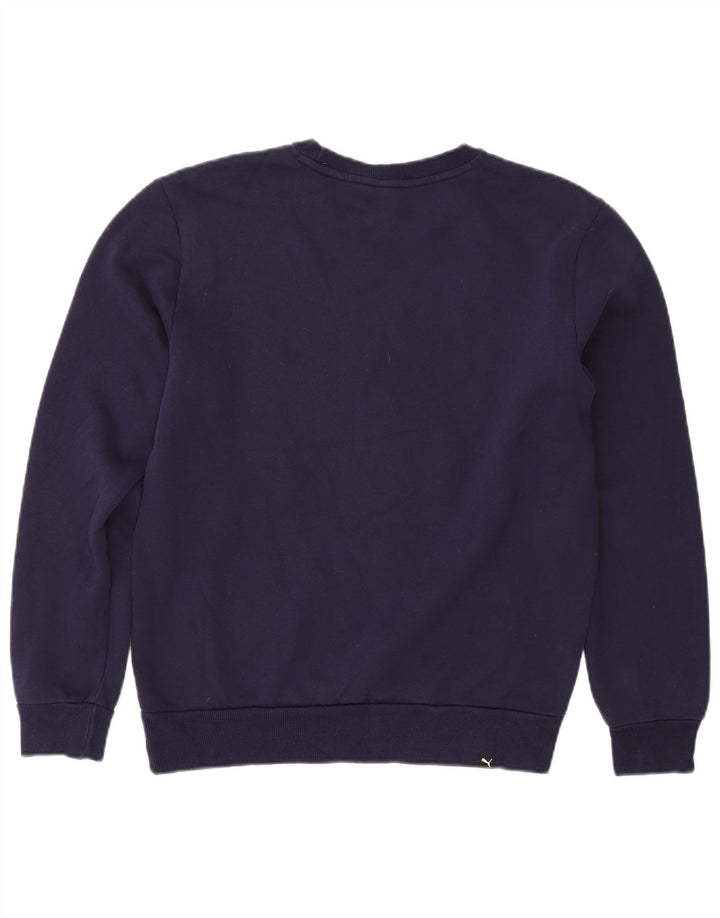 Puma Mens Sweatshirt Jumper Small Navy Blue