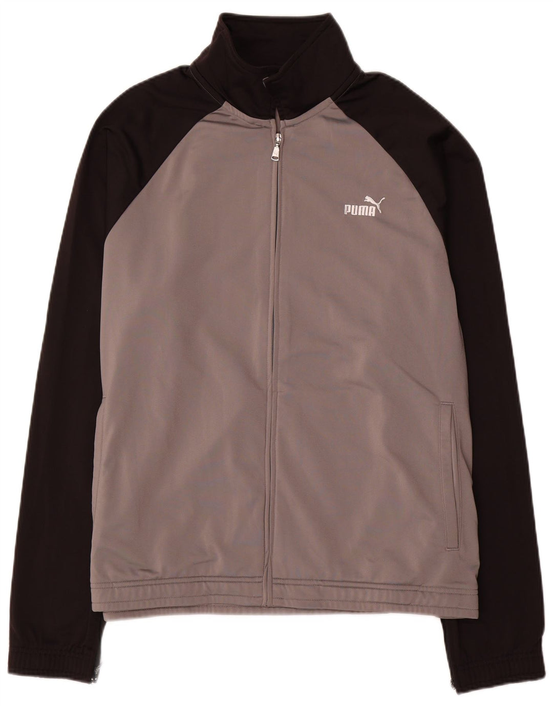 Puma Mens Tracksuit Top Jacket 2XL Grey Colourblock