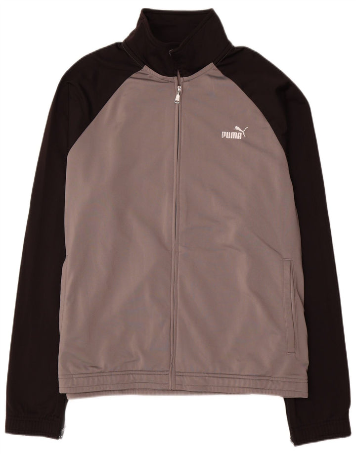Puma Mens Tracksuit Top Jacket 2XL Grey Colourblock