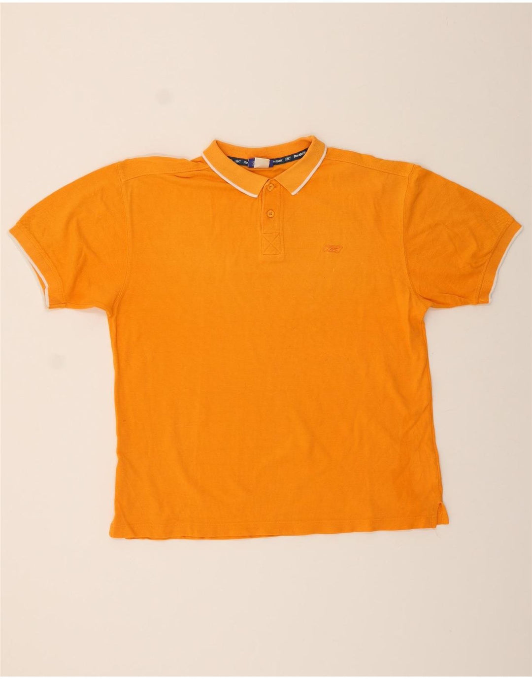 REEBOK Mens Polo Shirt Large Yellow Cotton Vintage Reebok and Second-Hand Reebok from Messina Hembry 