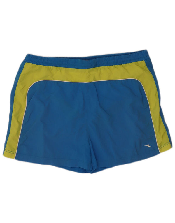 Diadora Mens Swimming Shorts XL Blue Colourblock Polyester