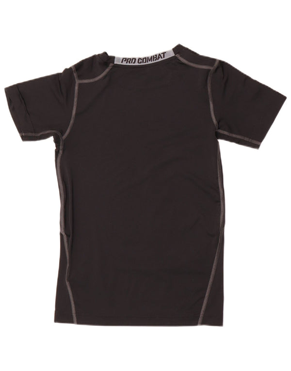 Nike Boys Dri Fit Graphic T-Shirt Top 13-14 Years XL Black Polyester