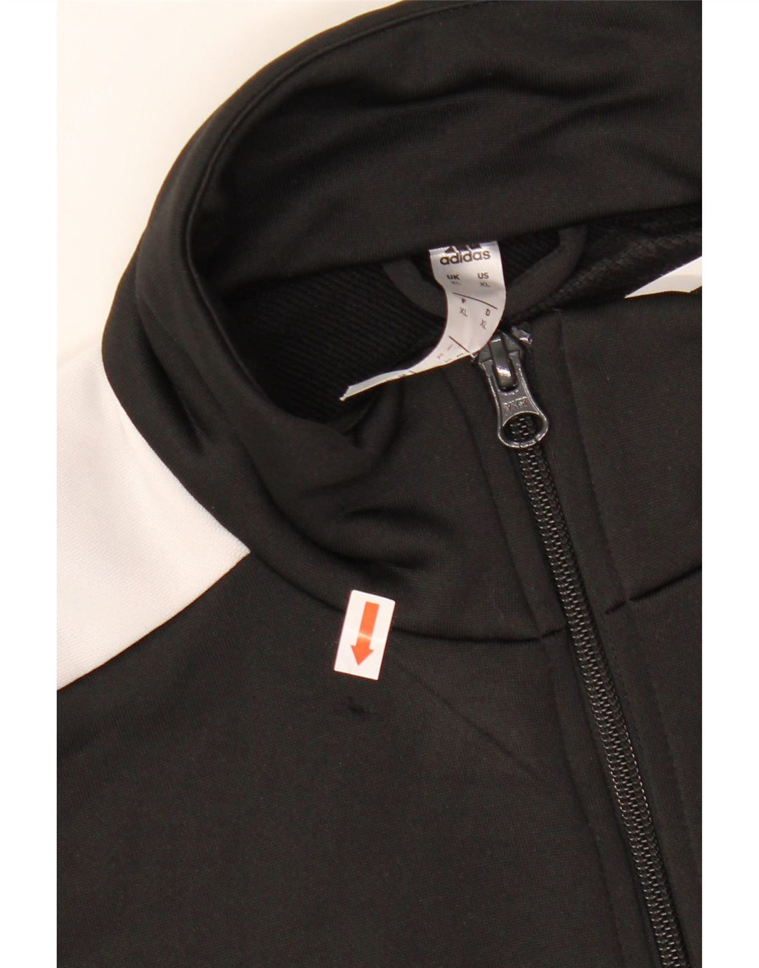 ADIDAS Mens Tracksuit Top Jacket XL Black Colourblock Polyester